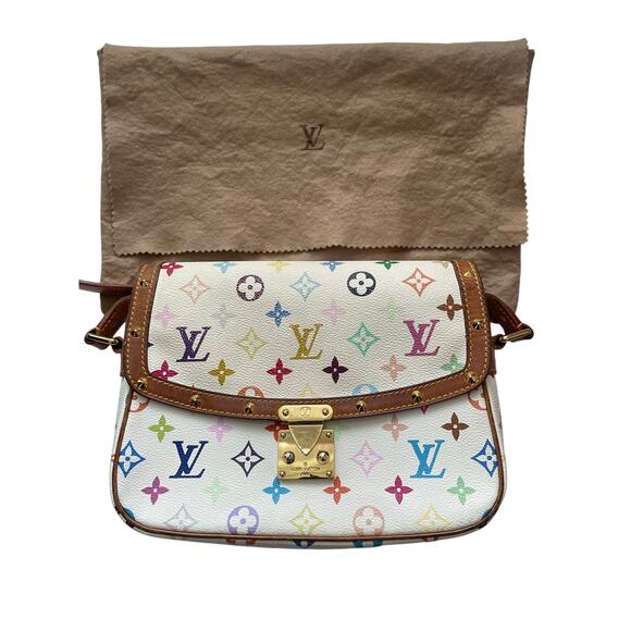 Louis Vuitton Handbags - Louis Vuitton Murakami White Multicolor Monogram Sologne Shoulder Bag